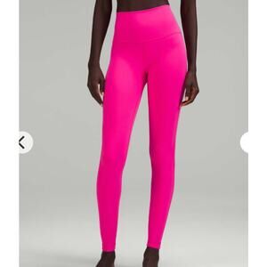 Lululemon Align High Rise Pant 28" Sonic Pink Leggings Nulu Yoga Size 4